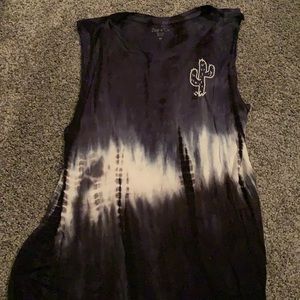Zoe + Liv Tie Dye cactus tank top